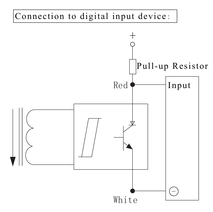Connecting current switch to PLC sinking input pull-up configuration